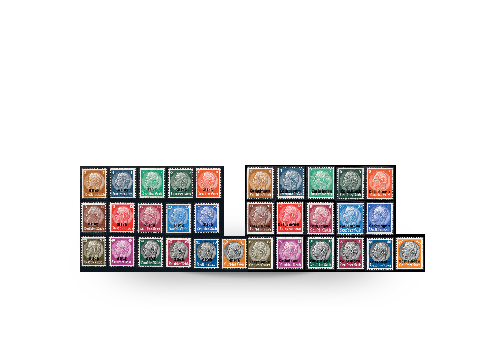 Briefmarken Deutsches Reich 1940 Elsaß und Lothringen Michel-Nr. 1-16 postfrisch