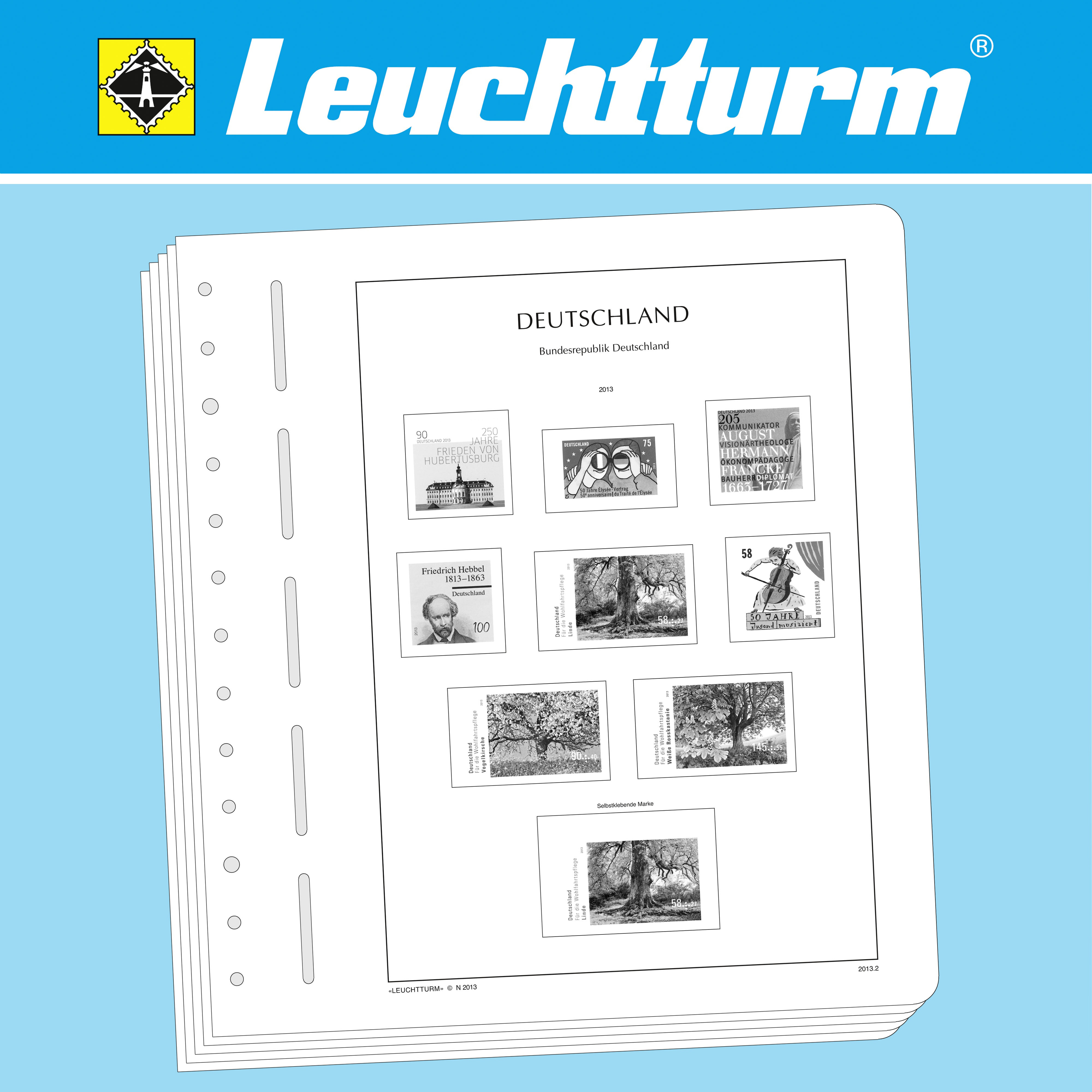 LEUCHTTURM Vordruckblätter Frankreich 1945-1959