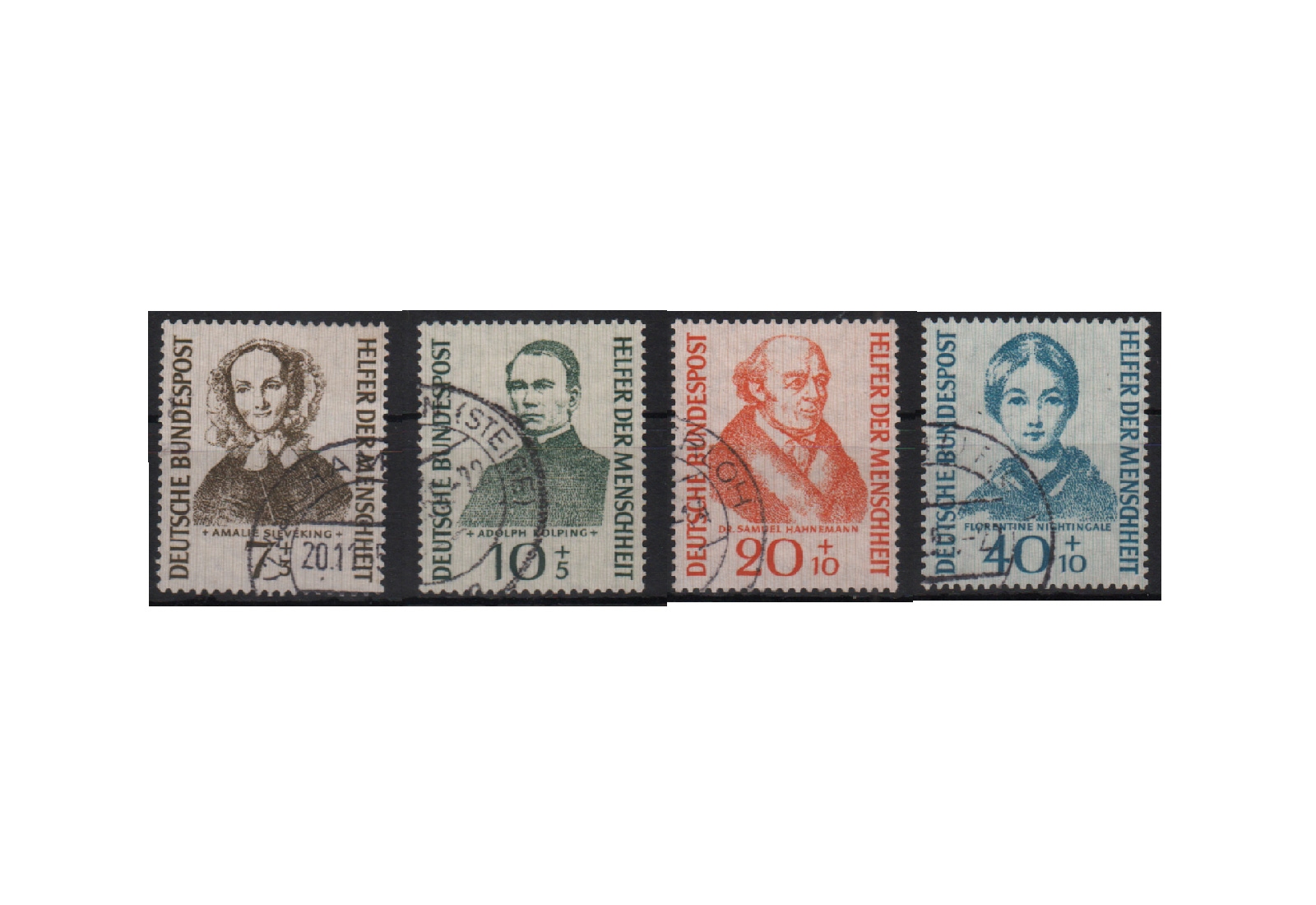 BRD Michel-Nr. 222/225 gestempelt