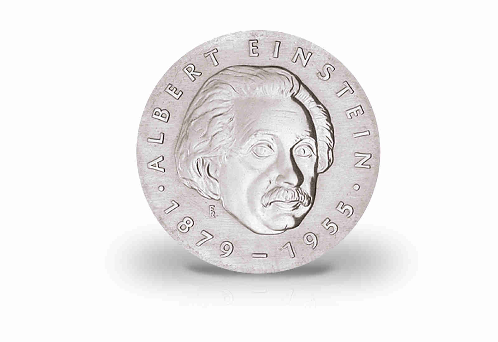 5 Mark Gedenkmünze 1979 DDR Albert Einstein Jaeger-Nr. 1572