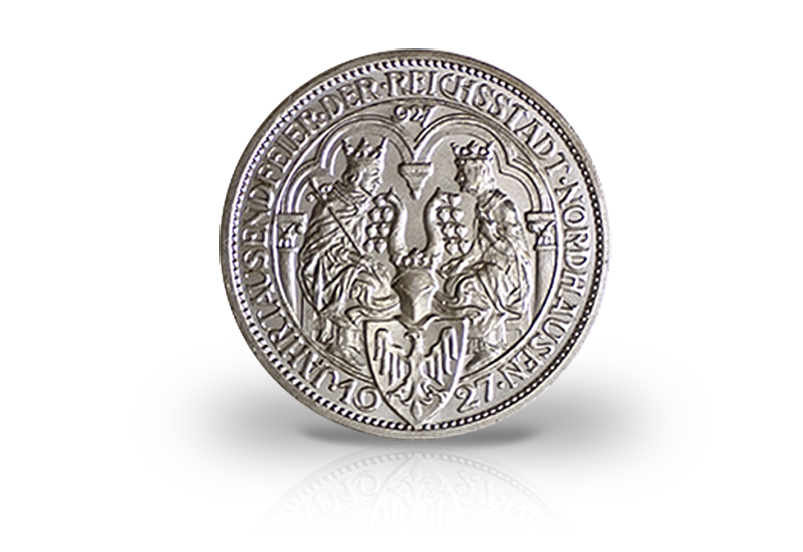 3 Reichsmark 1927 Weimarer Republik Nordhausen Jaeger-Nr. 327