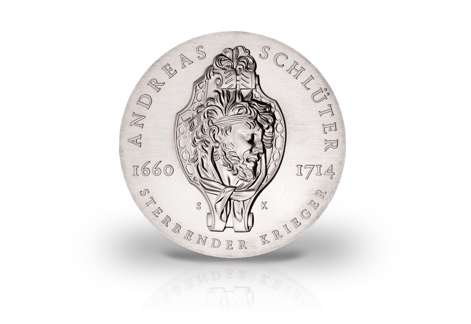 20 Mark Gedenkmünze 1990 DDR  A. Schlüter Jaeger-Nr. 1634