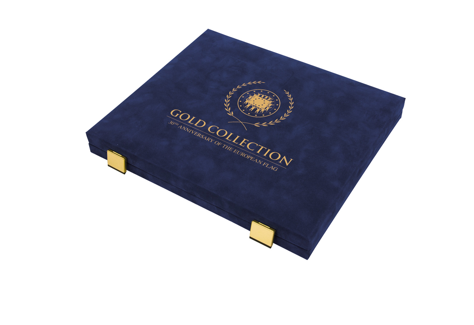 Velourskassette für die 2 Euro Gemeinschaftsausgabe "Europaflagge 2015"