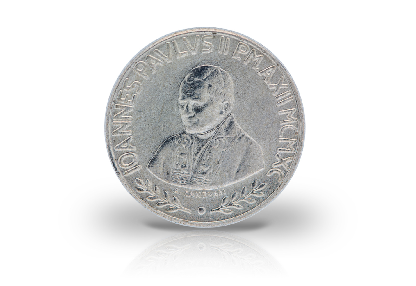50 Lire 1990 Vatikan Papst Johannes Paul II. Vatikanstadt