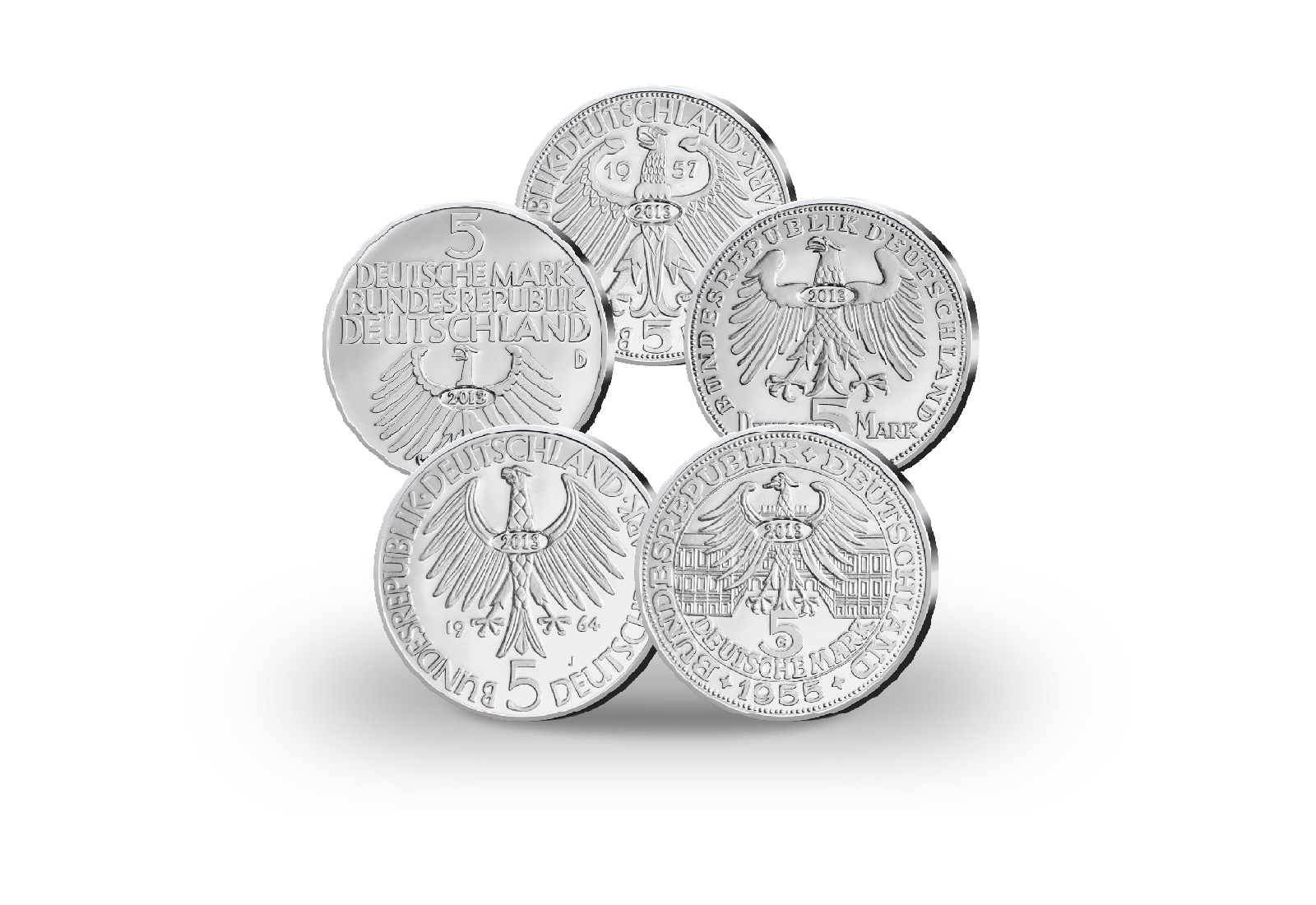 BRD Die Ersten Fünf 5er Set Neuprägungen