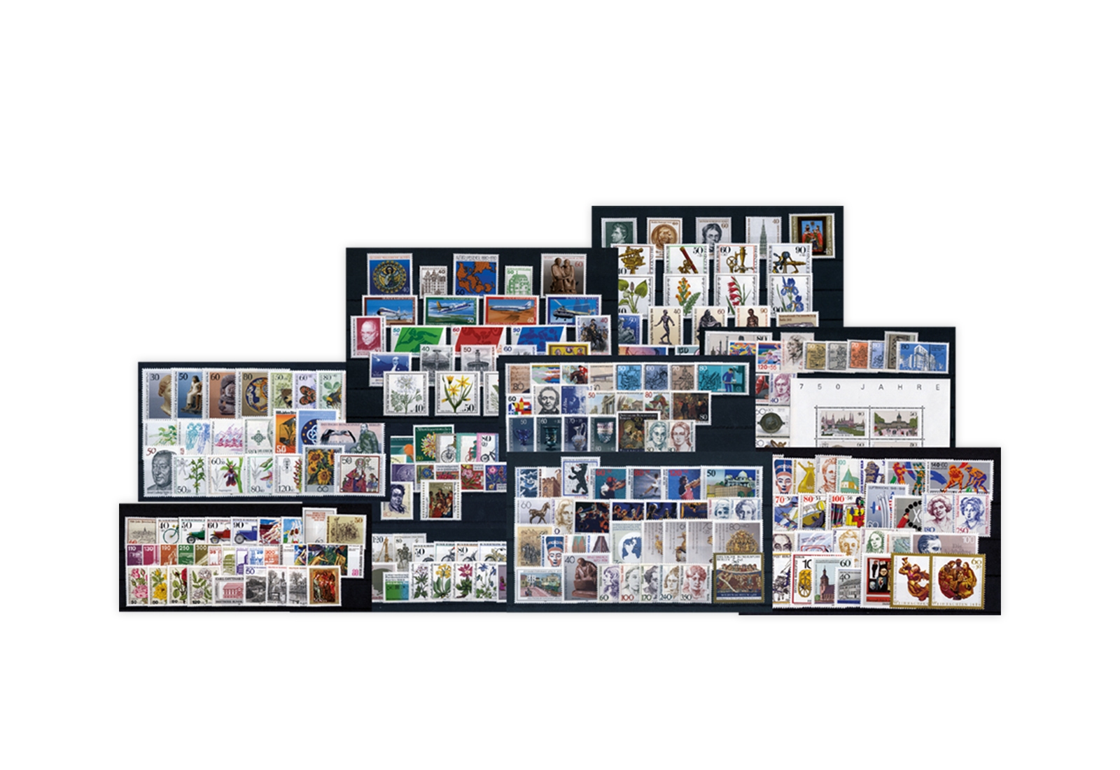 Berlin Jahrgänge 1980-1989 Sparpaket komplett Mi.Nr. 614-879 postfrisch