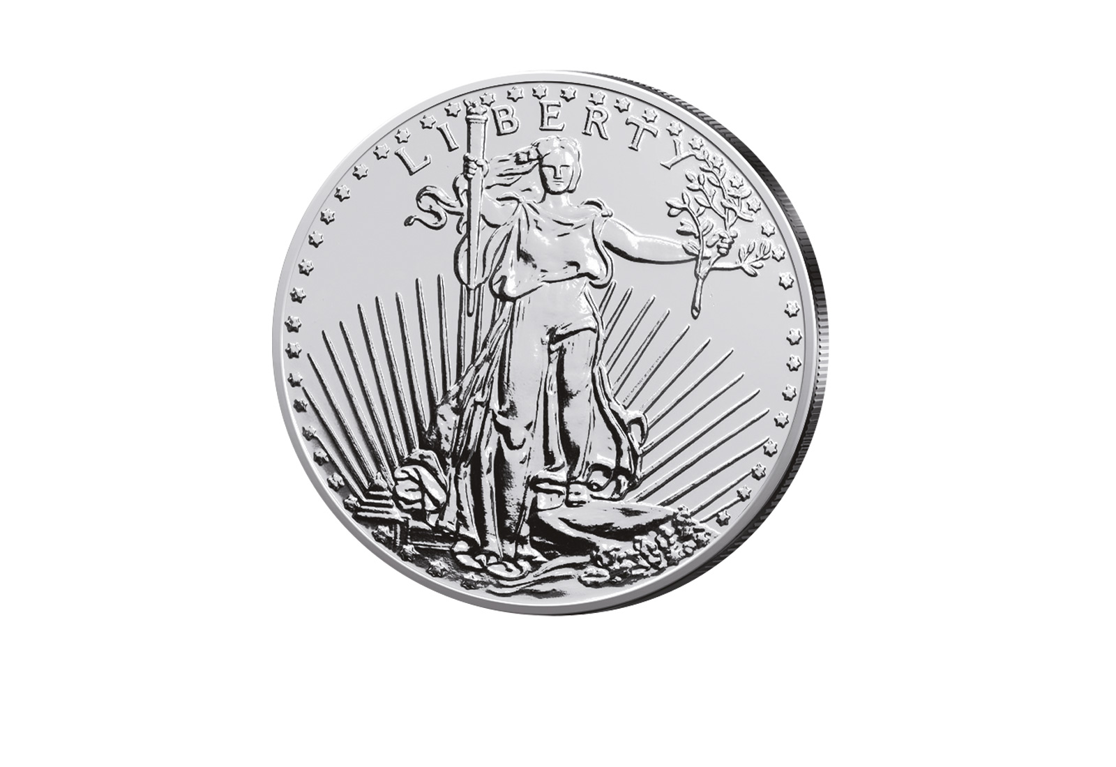 St. Faudens Double Eagle Design 1oz Silber USA