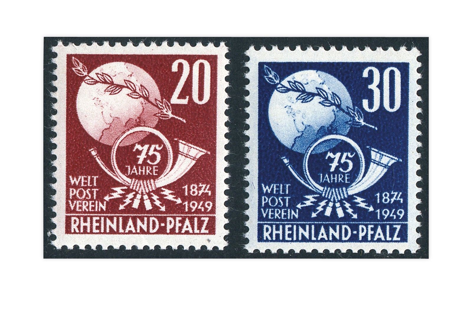 Französische Zone Rheinland Pfalz Mi.Nr. 51/52 gestempelt