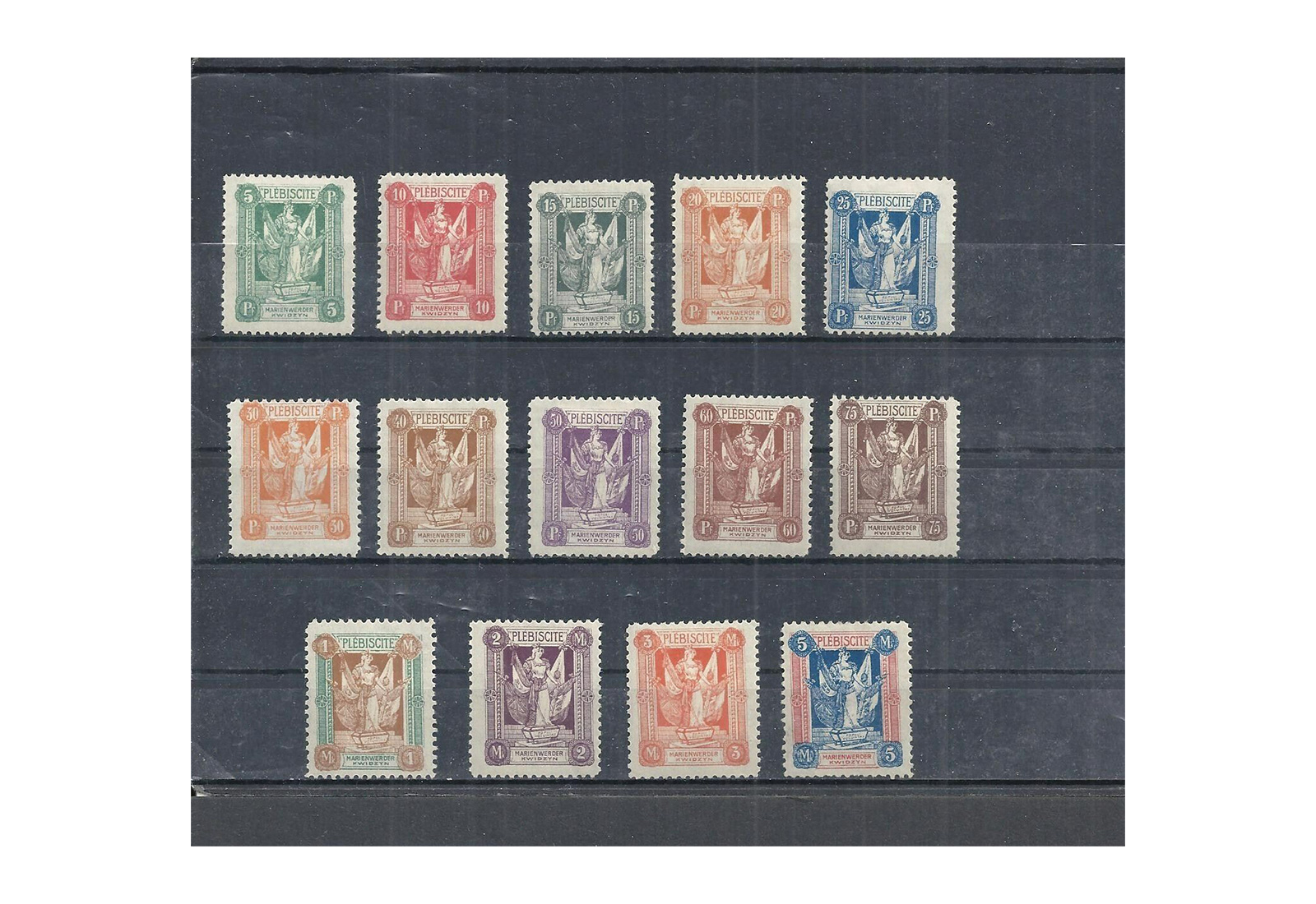 Briefmarke Marienwerder Dt. Abstimmungsgebiete MiNr.: 30-43 gest