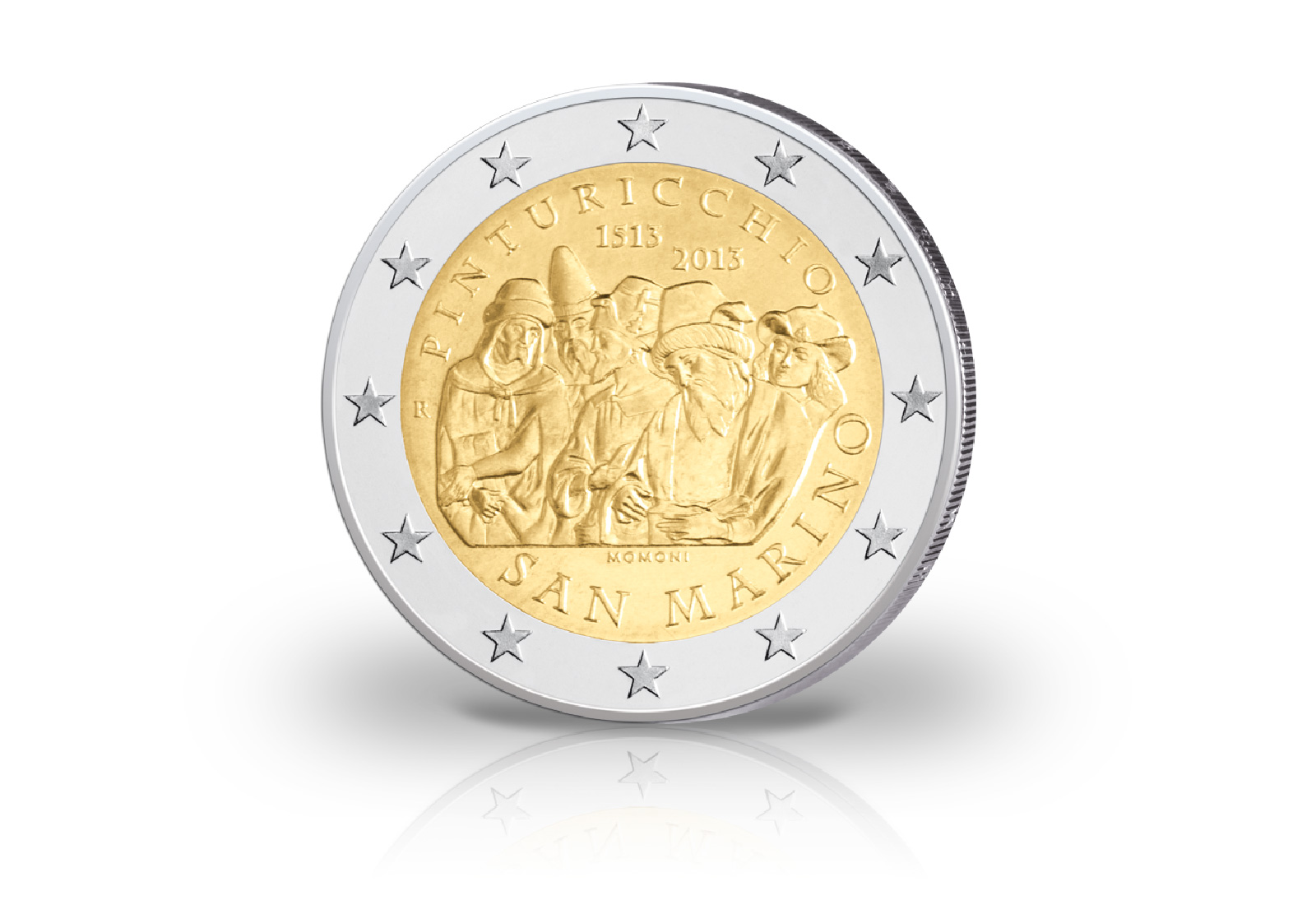 2 Euro 2013 San Marino 500. Todestag Pinturicchio st im Blister