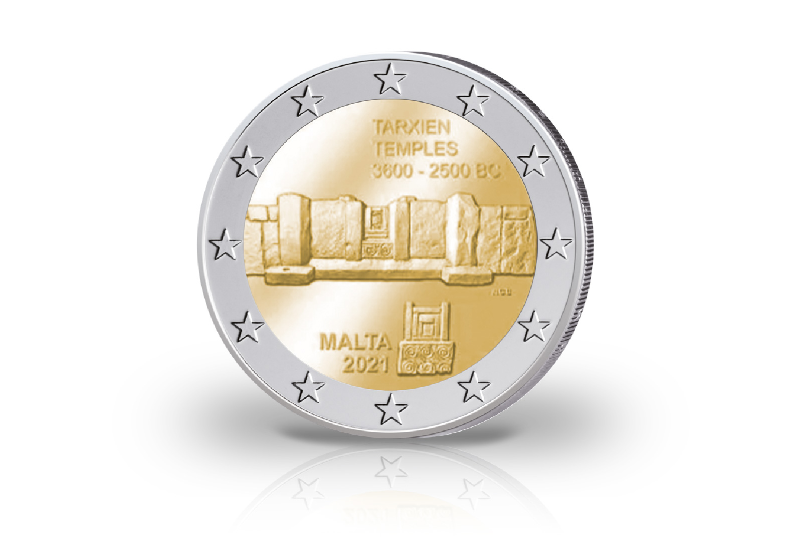 2 Euro 2021 Malta Tempel von Traxien