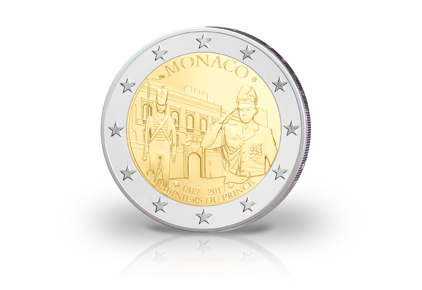 2 Euro 2017 Monaco 200 Jahre Karabinierskompanie PP