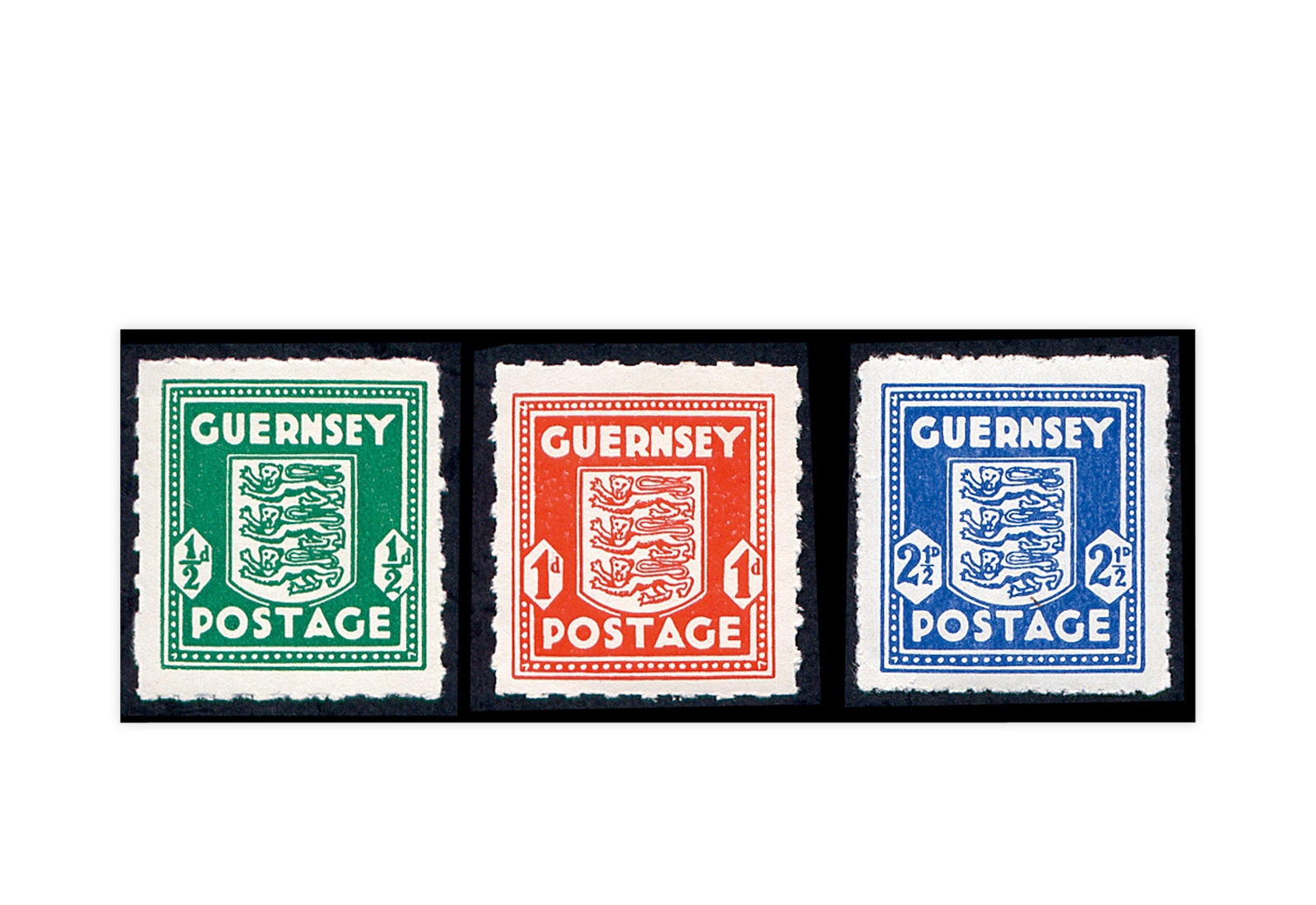 Guernsey Mi.Nr. 1/3 gest.