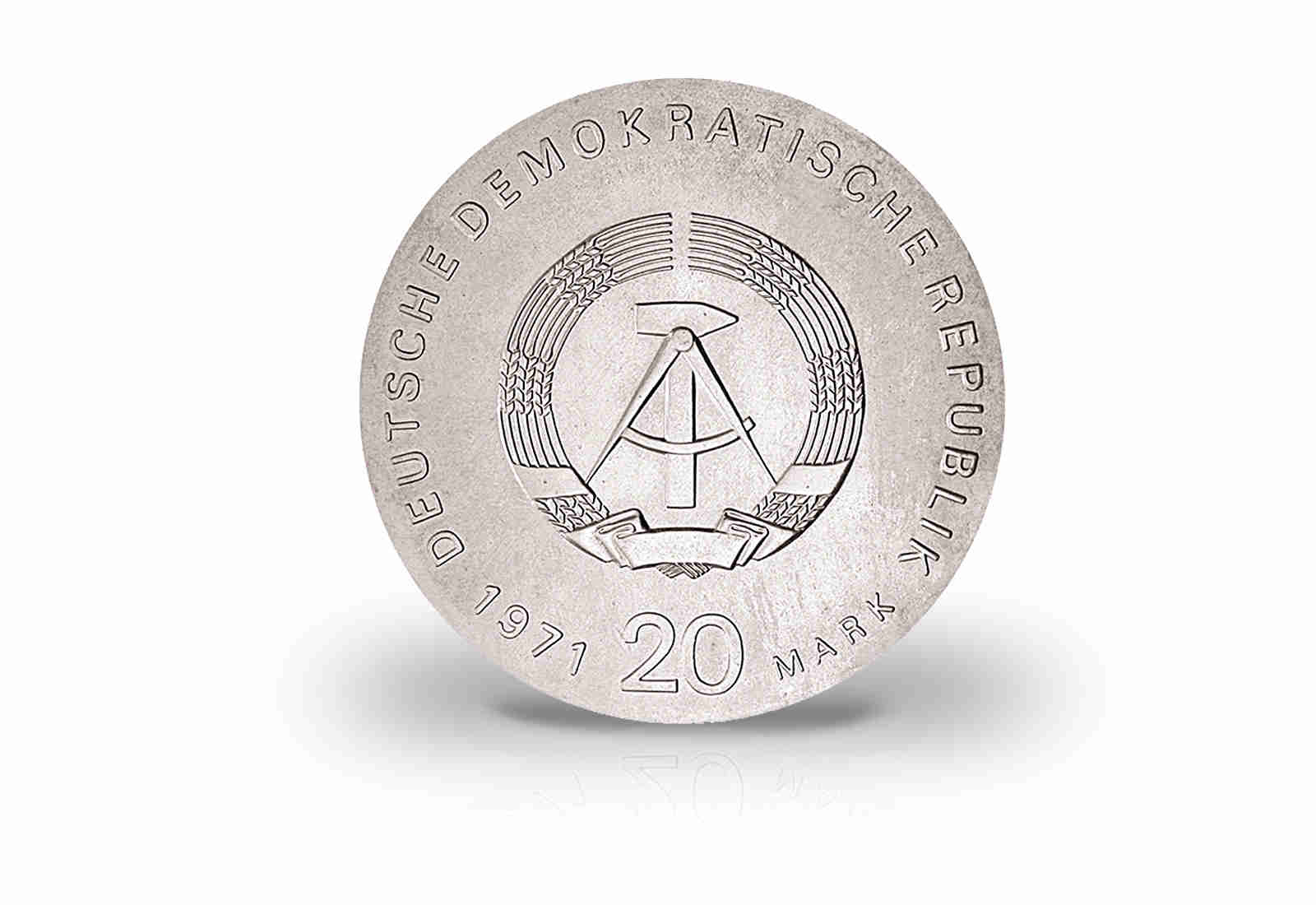 20 Mark Gedenkmünze 1971 DDR Liebknecht, Rosa Luxemburg Jaeger-Nr. 1533