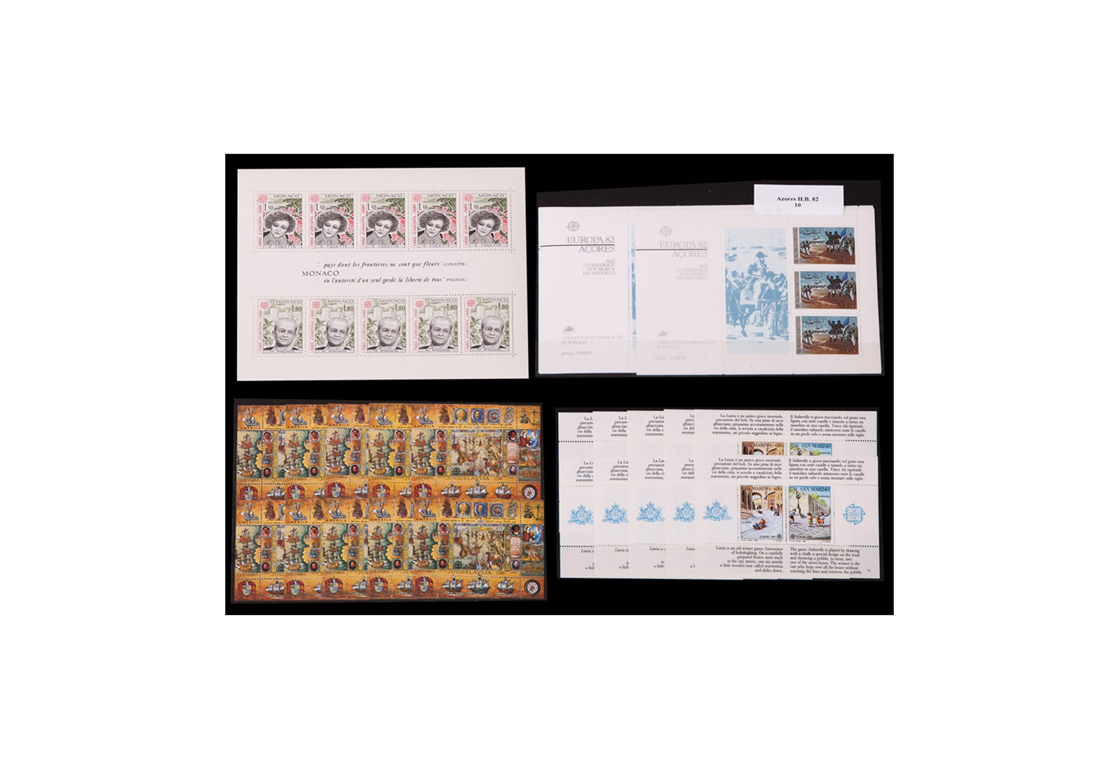 Briefmarken CEPT 25 verschiedene Blocks postfrisch per 10 Stück
