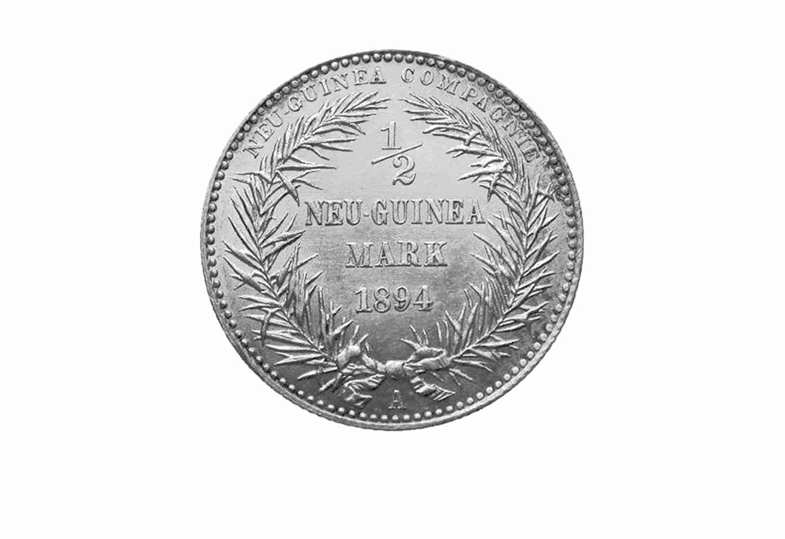 1/2 Neuguinea Mark 1894 Deutsch-Neuguinea Paradiesvogel Jaeger-Nr. N704