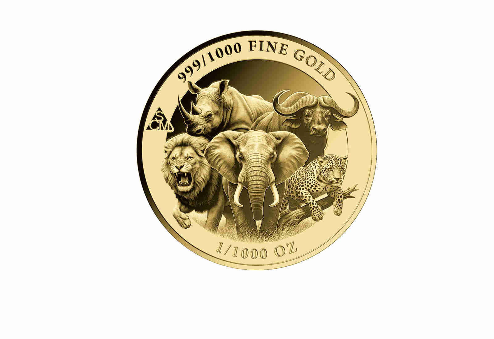 Goldcard Motiv Leopard mit 999/1000 Goldausgabe