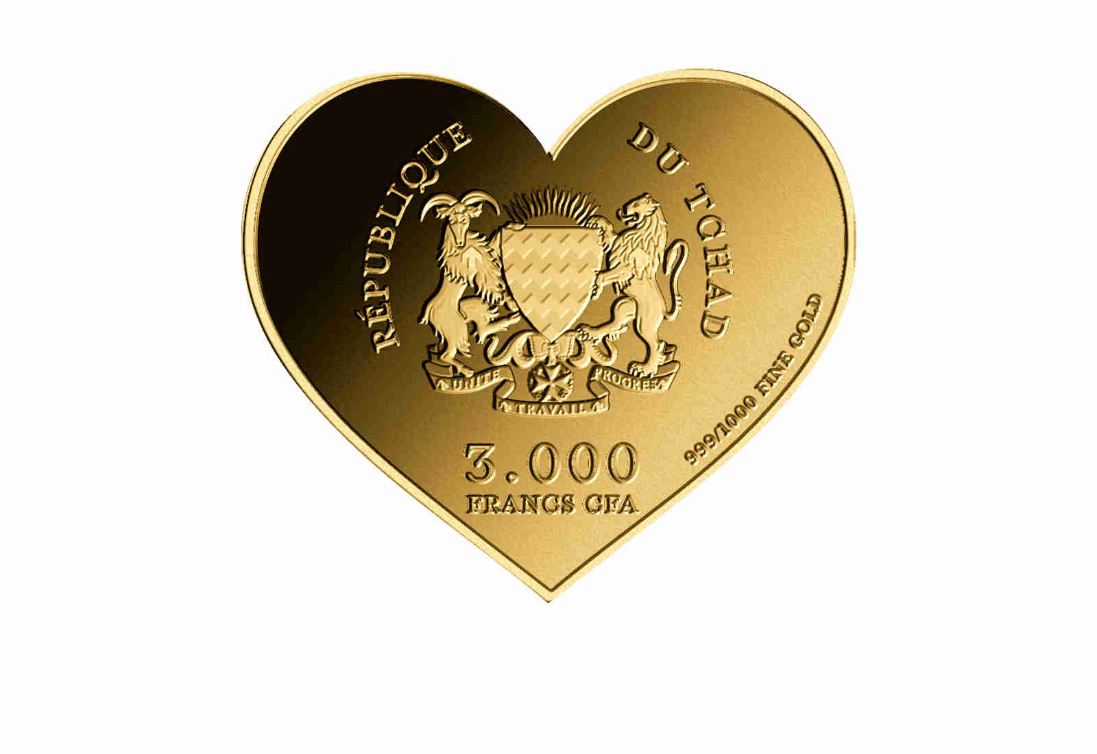Goldmünze Motiv "Ti Amo" 999/1000 Gold Geschenk
