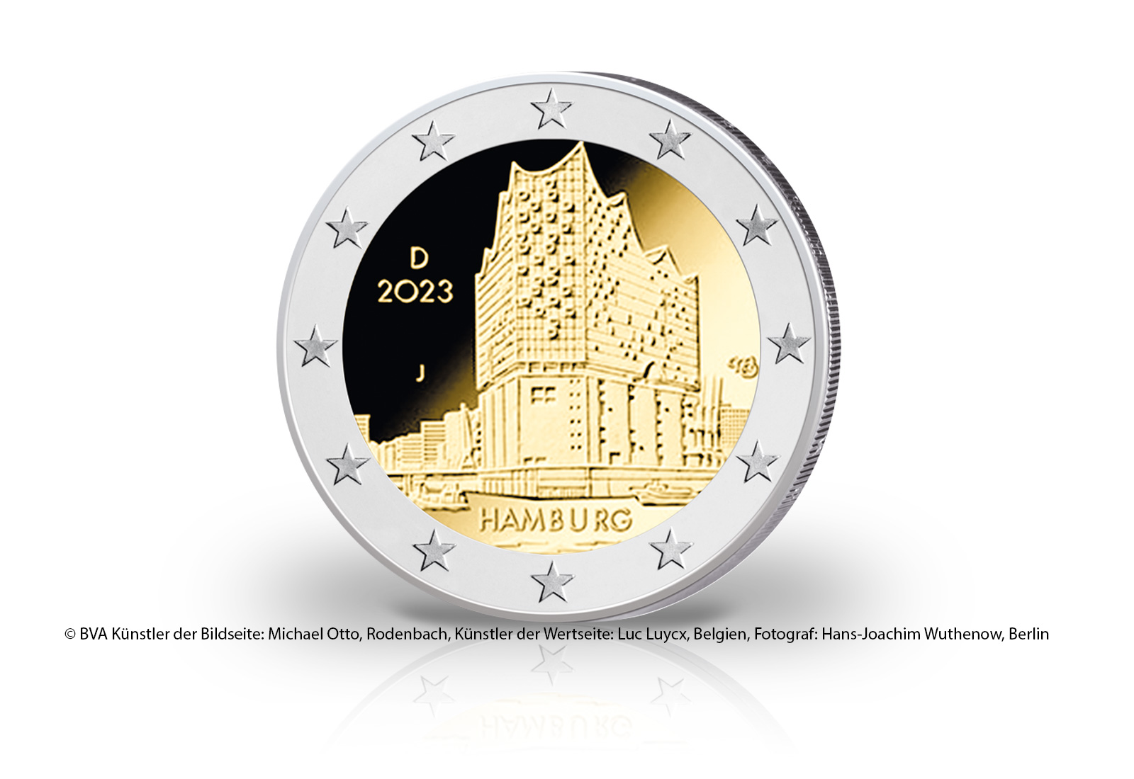 Kursmünzensatz 2023 Deutschland inkl. 2 Euro Elbphilharmonie st
