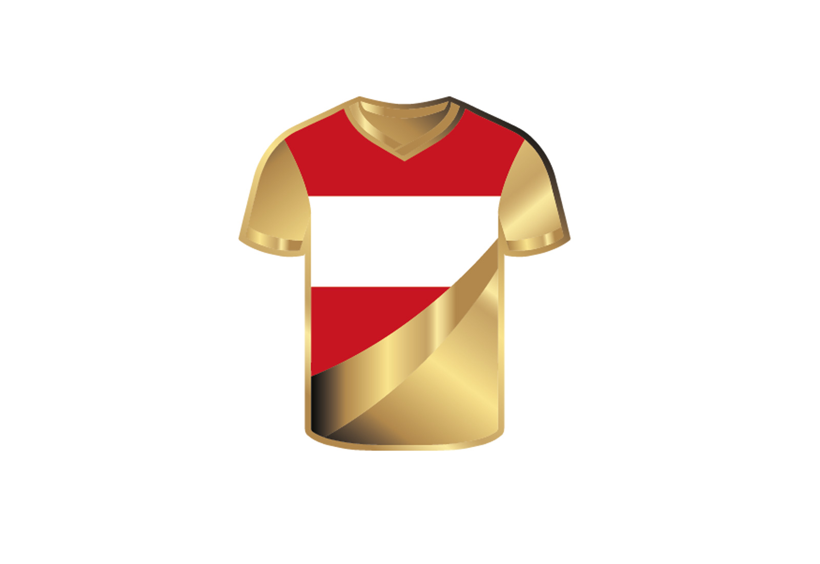 Goldmünze Motiv "Trikot Österreich" 999/1000 Gold im Geschenketui