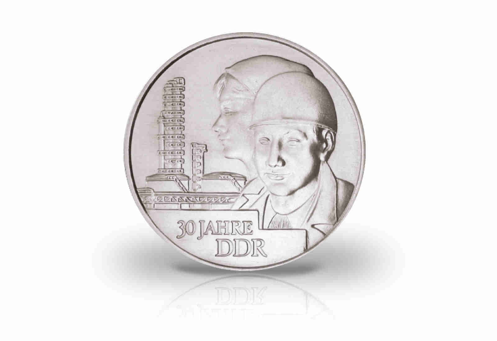20 Mark Gedenkmünze 1979 DDR 30 Jahre DDR Jaeger-Nr. 1573