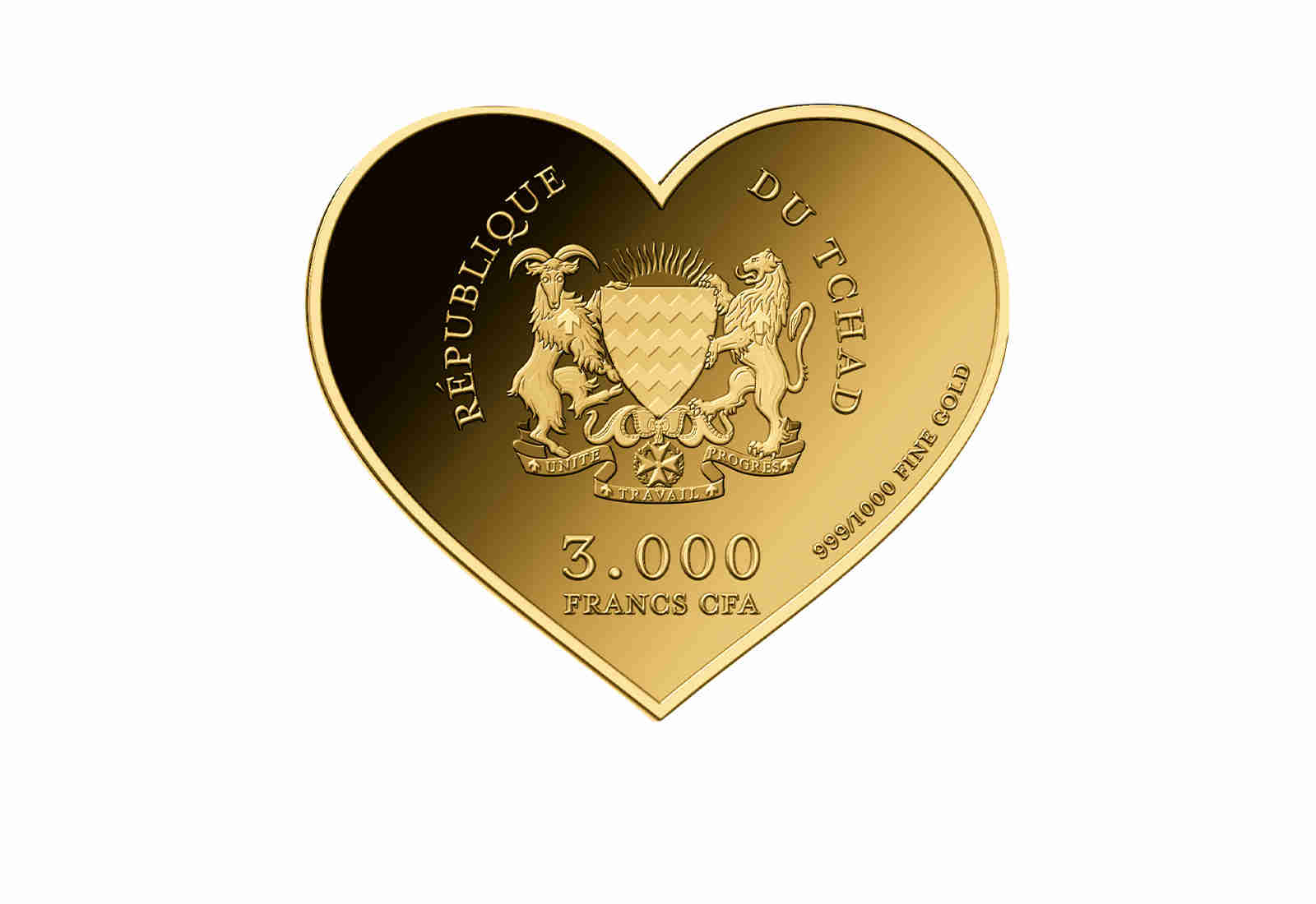Goldmünze Herz I mog di 999/1000 Gold Geschenk Liebe Jahrestag