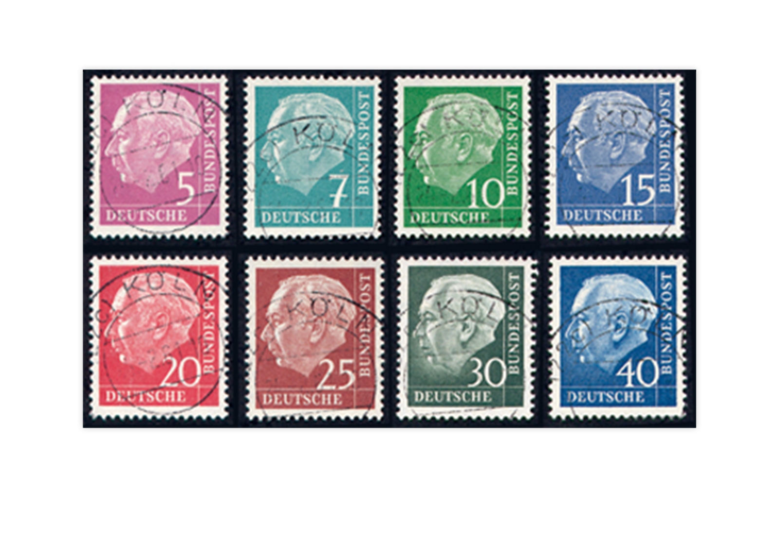 BRD Michel-Nr. 179y/260y Lumogen gestempelt