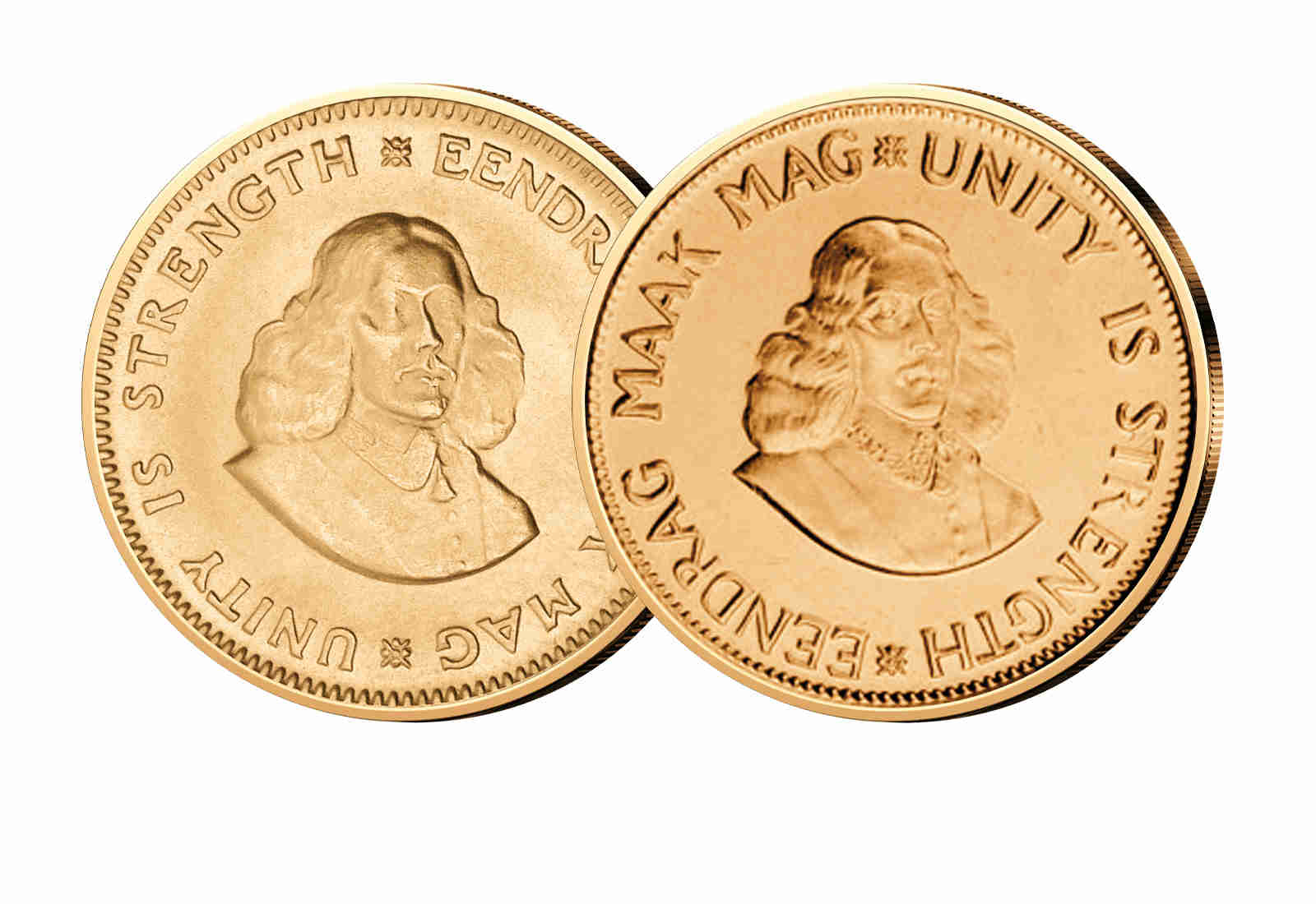 1 & 2 Rand Gold-Set Südafrika