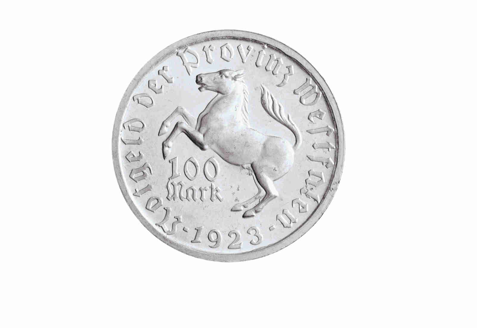 100 Mark 1923 Notgeldmünze Westfalen Jaeger-Nr. N17