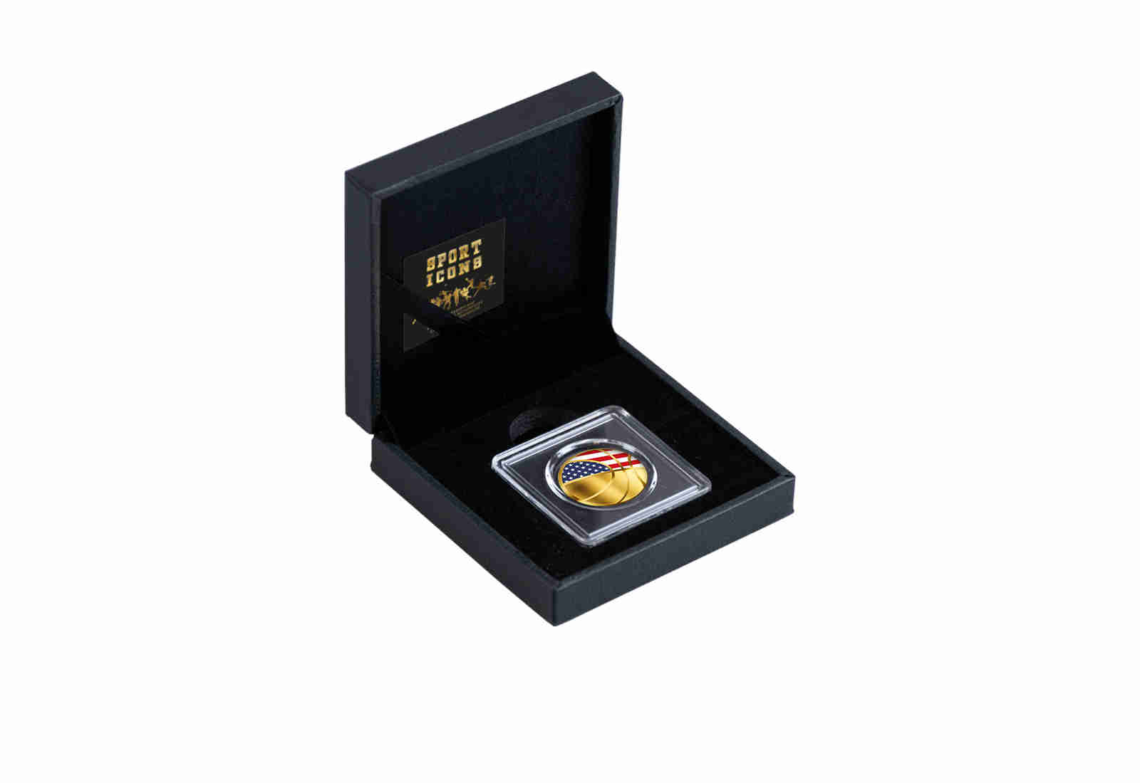 Goldmünze Basketball USA 999/1000 Gold Geschenk inkl. Etui Sport