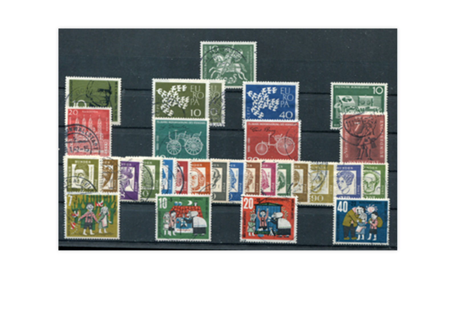 BRD Jahrgang 1961 Mi.Nr. 346-374 gestempelt