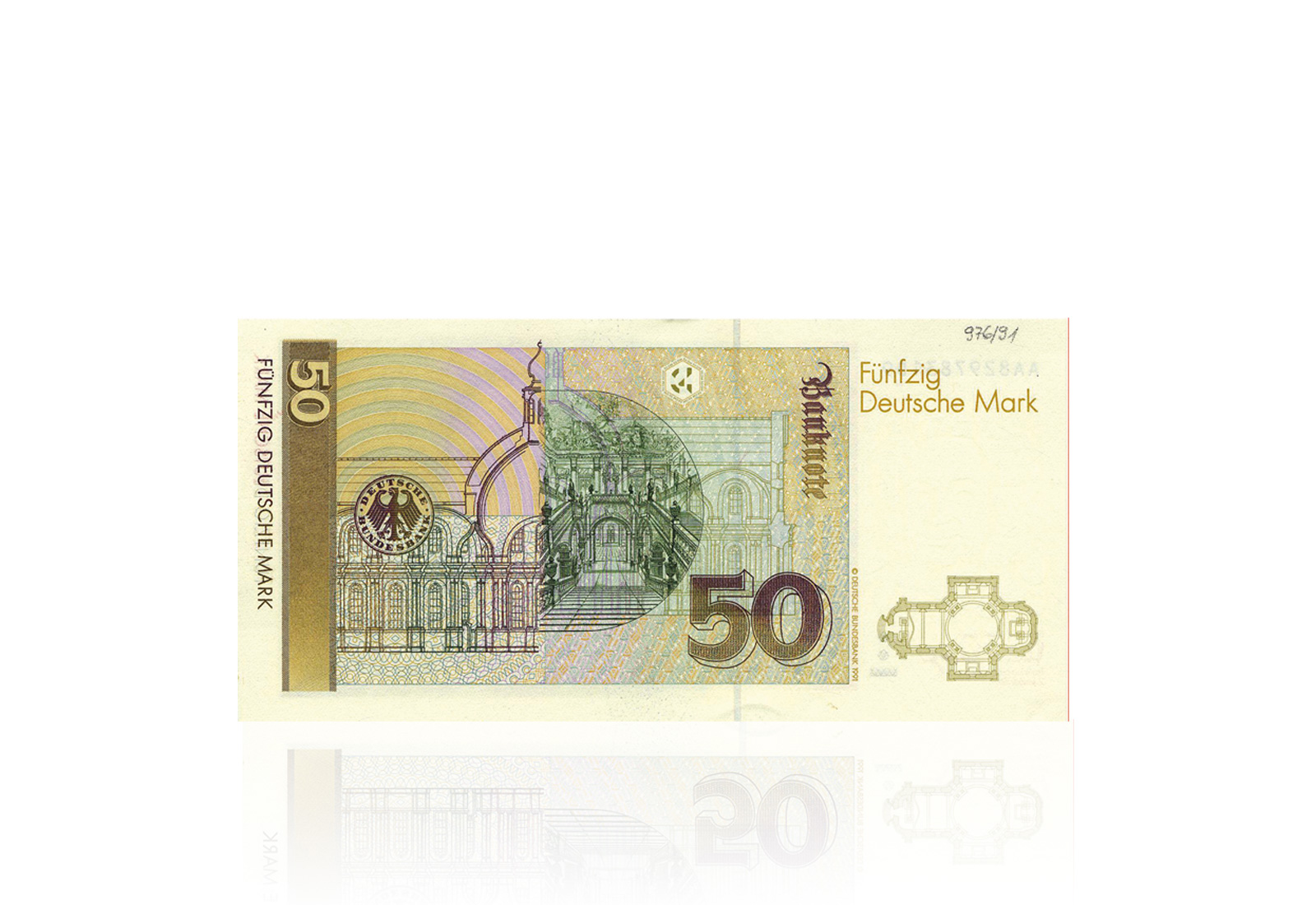 BRD 50 DM Banknote 1996 Baltasar Neumann 