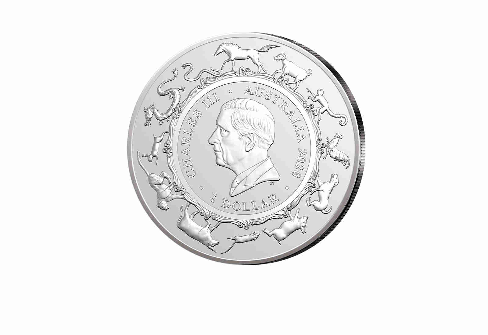 1 Dollar Silbermünze 2026 Australien Year of the Horse st