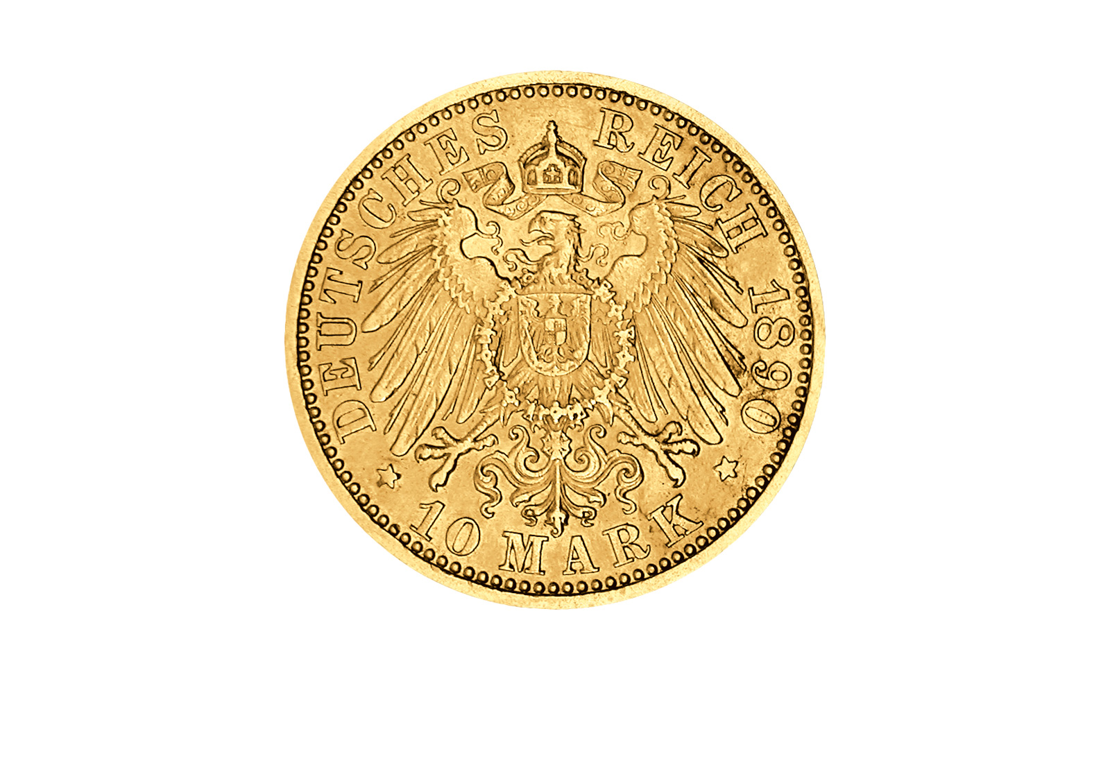 10 Mark 1890-1900 Kaiserreich Otto von Bayern Jaeger-Nr. 199