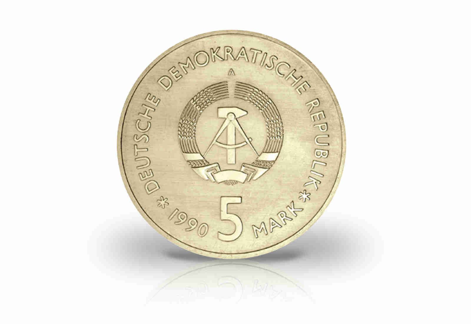 5 Mark Gedenkmünze 1990 DDR Kurt Tucholsky Jaeger-Nr. 1633