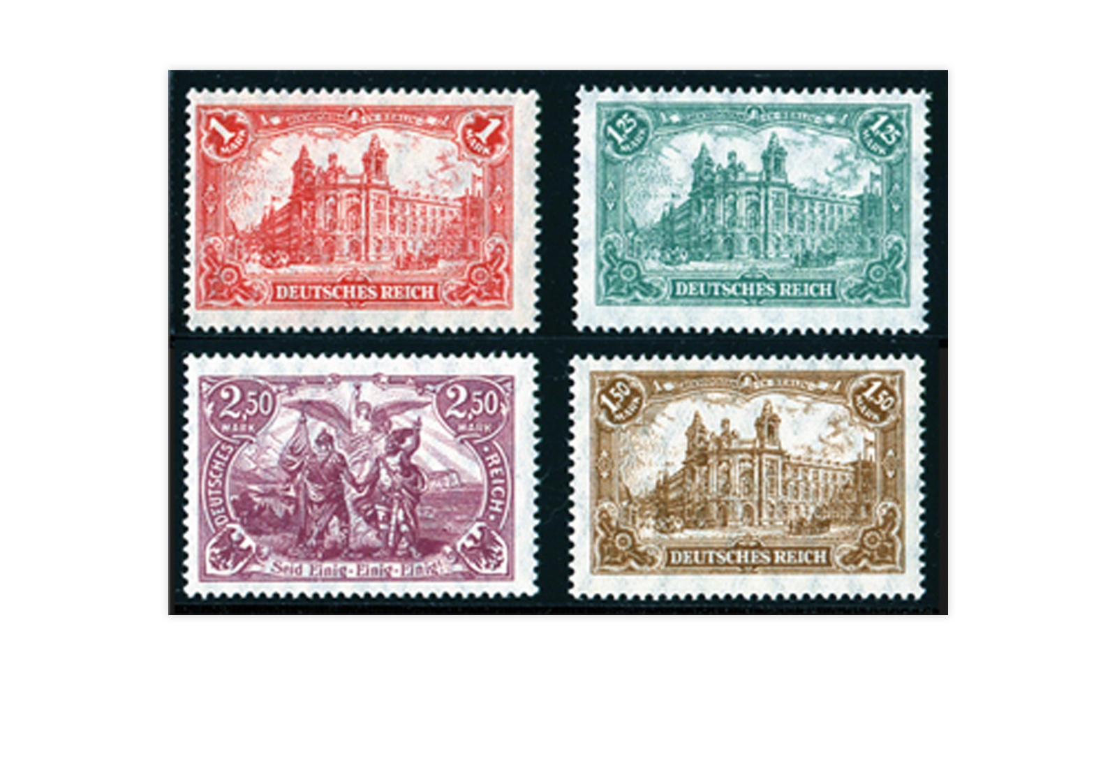 Briefmarken Deutsches Reich 1920 Michel-Nr. A 113/115 postfrisch