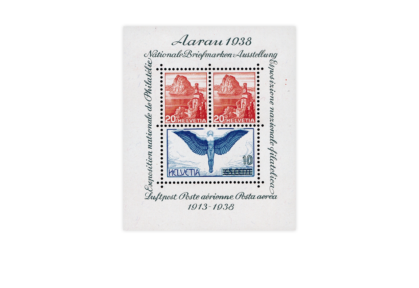 Schweiz Block 4 postfrisch Aarau 1938