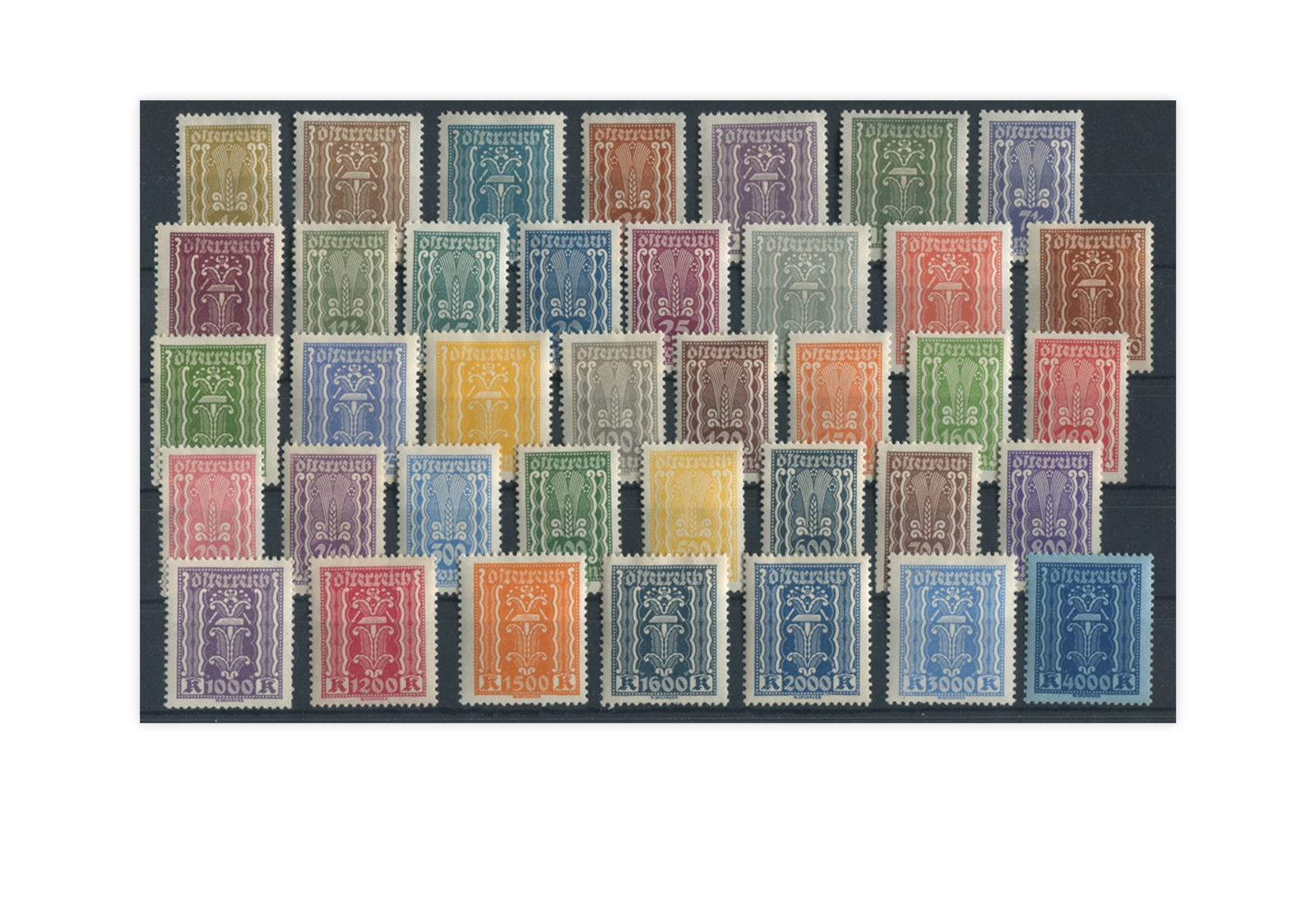 Österreich Mi.Nr. 360/397 gestempelt 38 Briefmarken