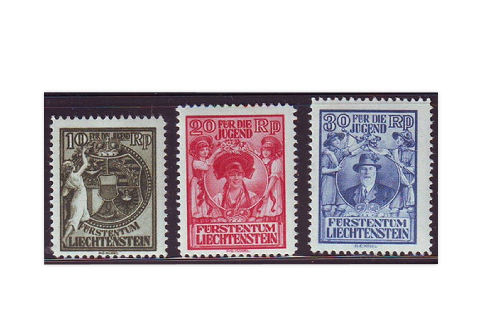 Liechtenstein Mi.Nr. 116/118 gest.