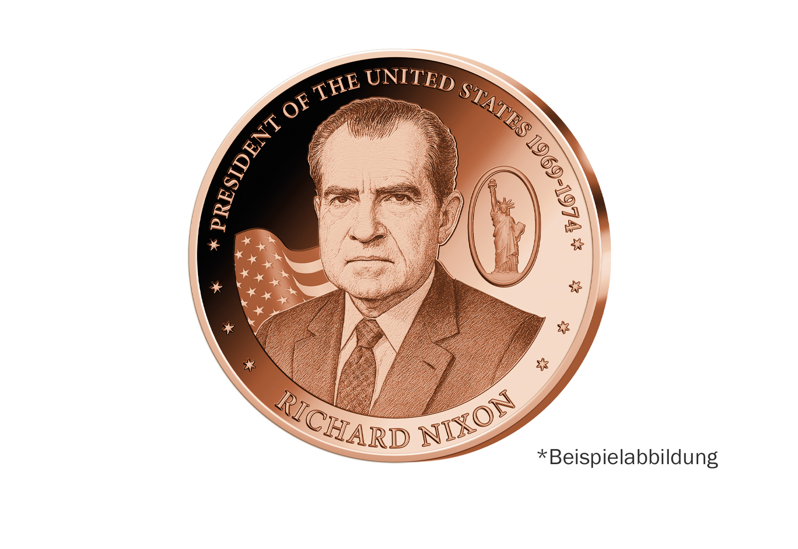 Neuprägung 1 oz 999/1000 Kufper USA Richard Nixon