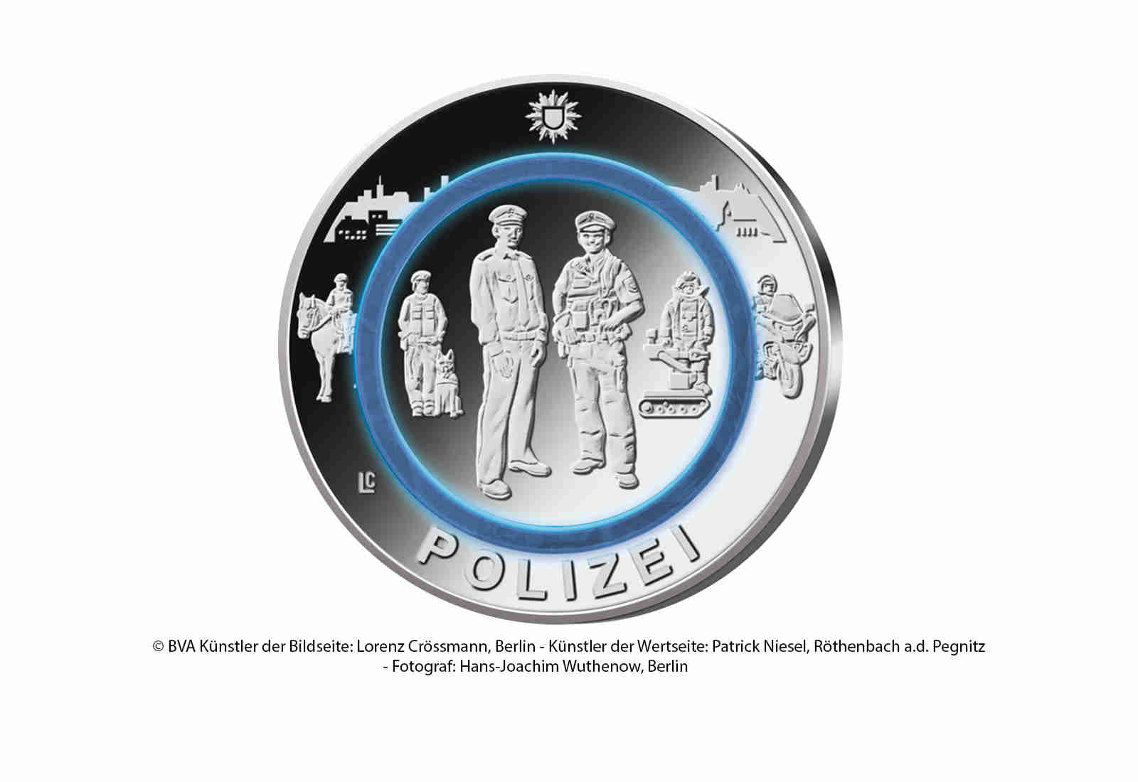 10 Euro 2024 Deutschland Polizei - Im Dienst unserer Gesellschaft st Prägestätte A