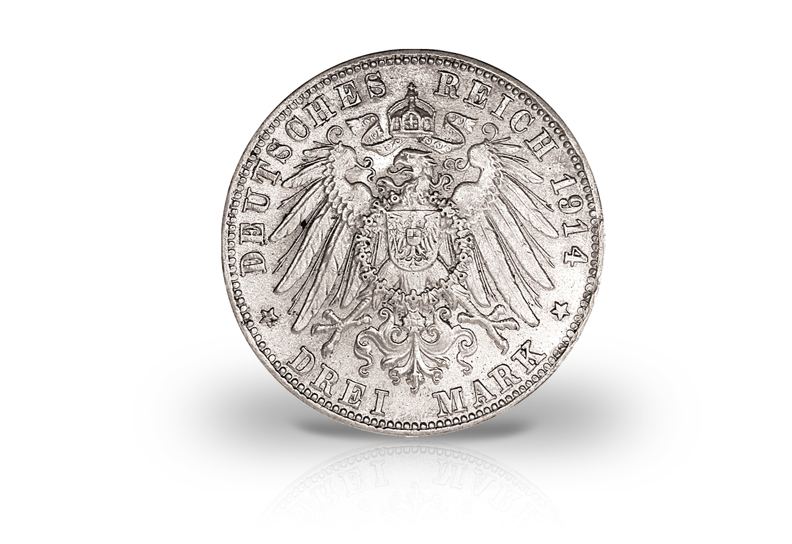 3 Mark 1914 Deutsches Kaiserreich Bayern König Ludwig III. Jaeger-Nr. 52