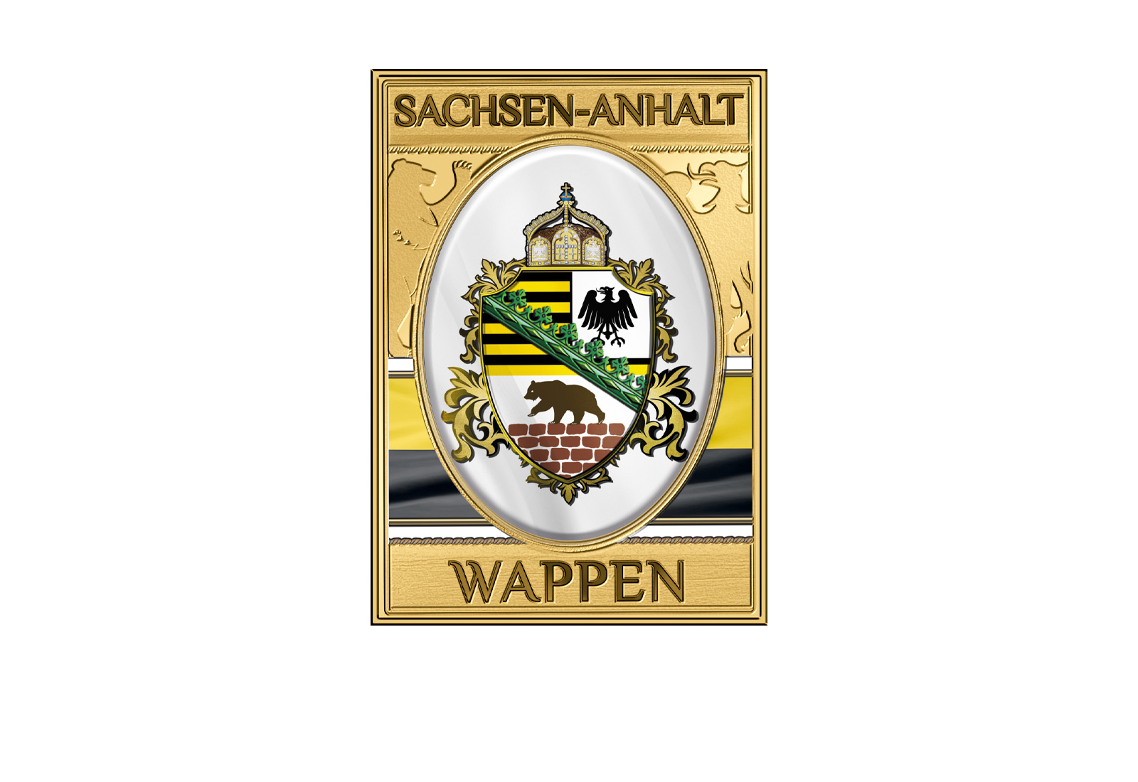 Goldmünze 999/1000 Gold Wappen Sachsen-Anhalt