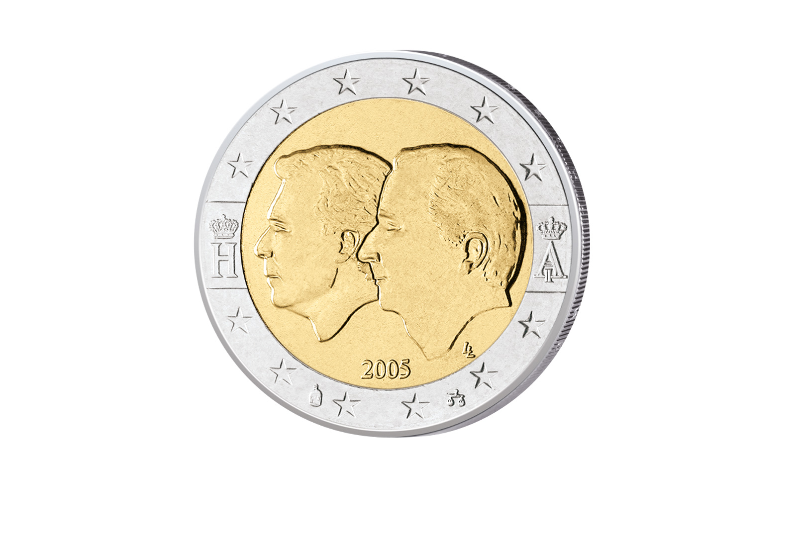 2 Euro 2005 Belgien Wirtschaftsunion bfr.