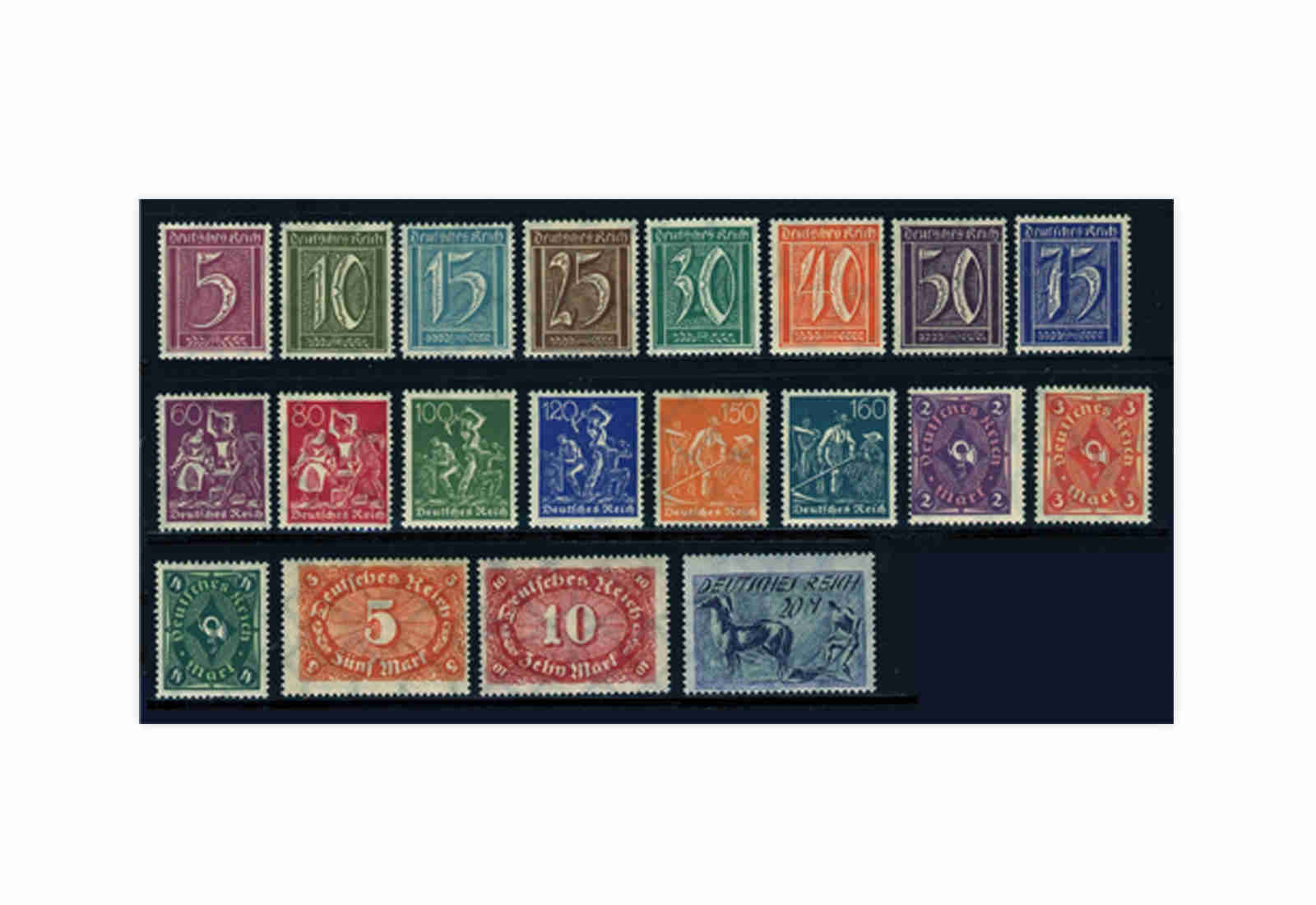 Deutsches Reich Michel 177/96 gestempelt geprüft