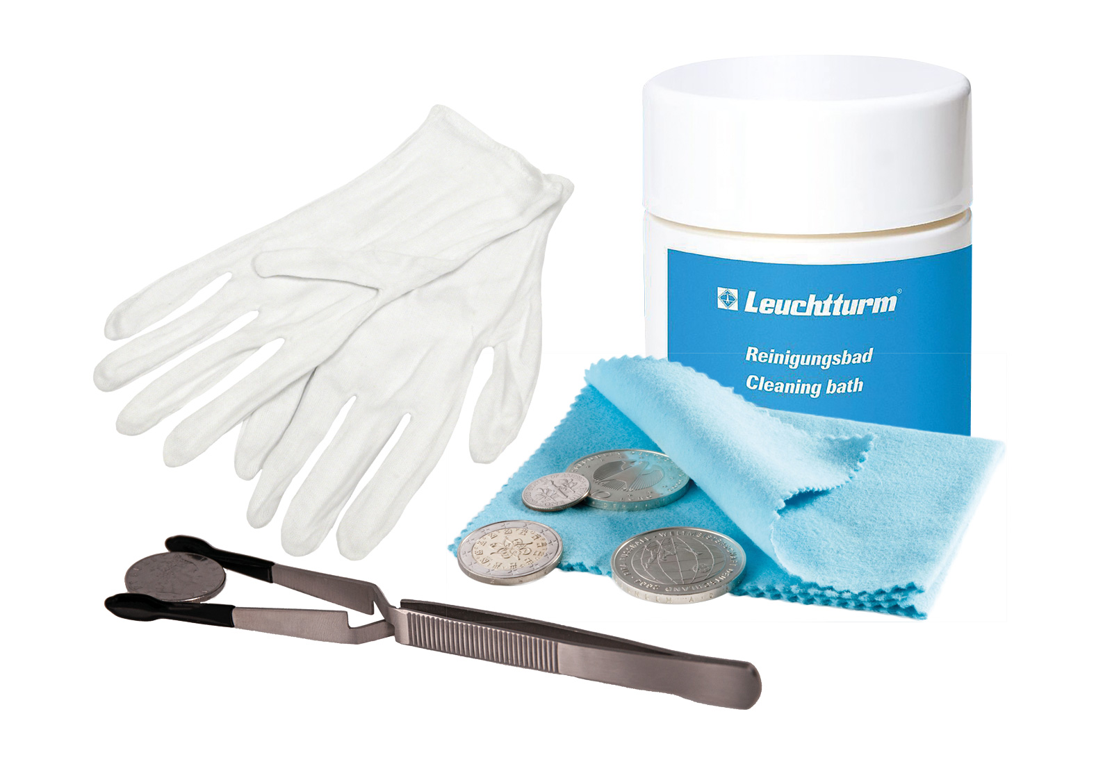 Reinigungsset für Bimetall-Münzen
