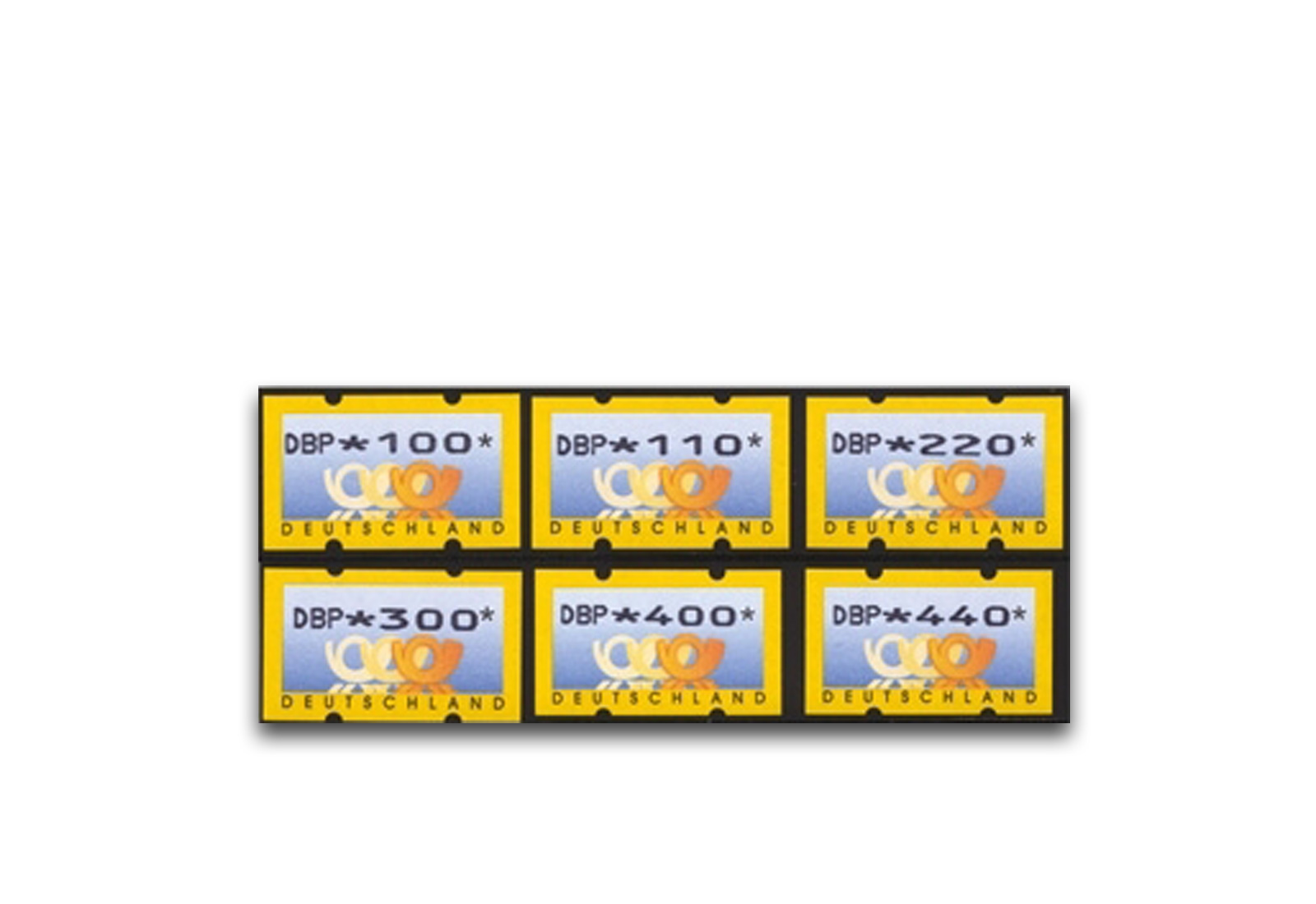 BRD ATM 3.1. VS 1 postfrisch mit Zählnummern 6 Werte