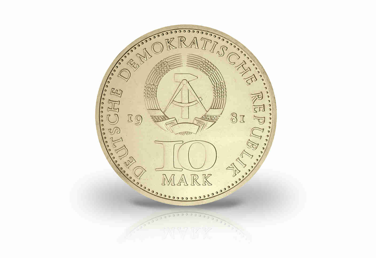 10 Mark Gedenkmünze 1981 DDR 750 Jahre Berlin Jaeger-Nr. 1582