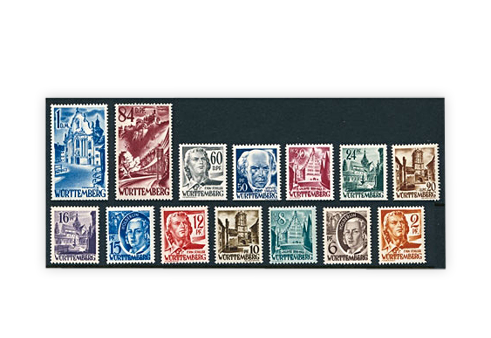 Französische Zone Württemberg Mi.Nr. 14/27 gestempelt