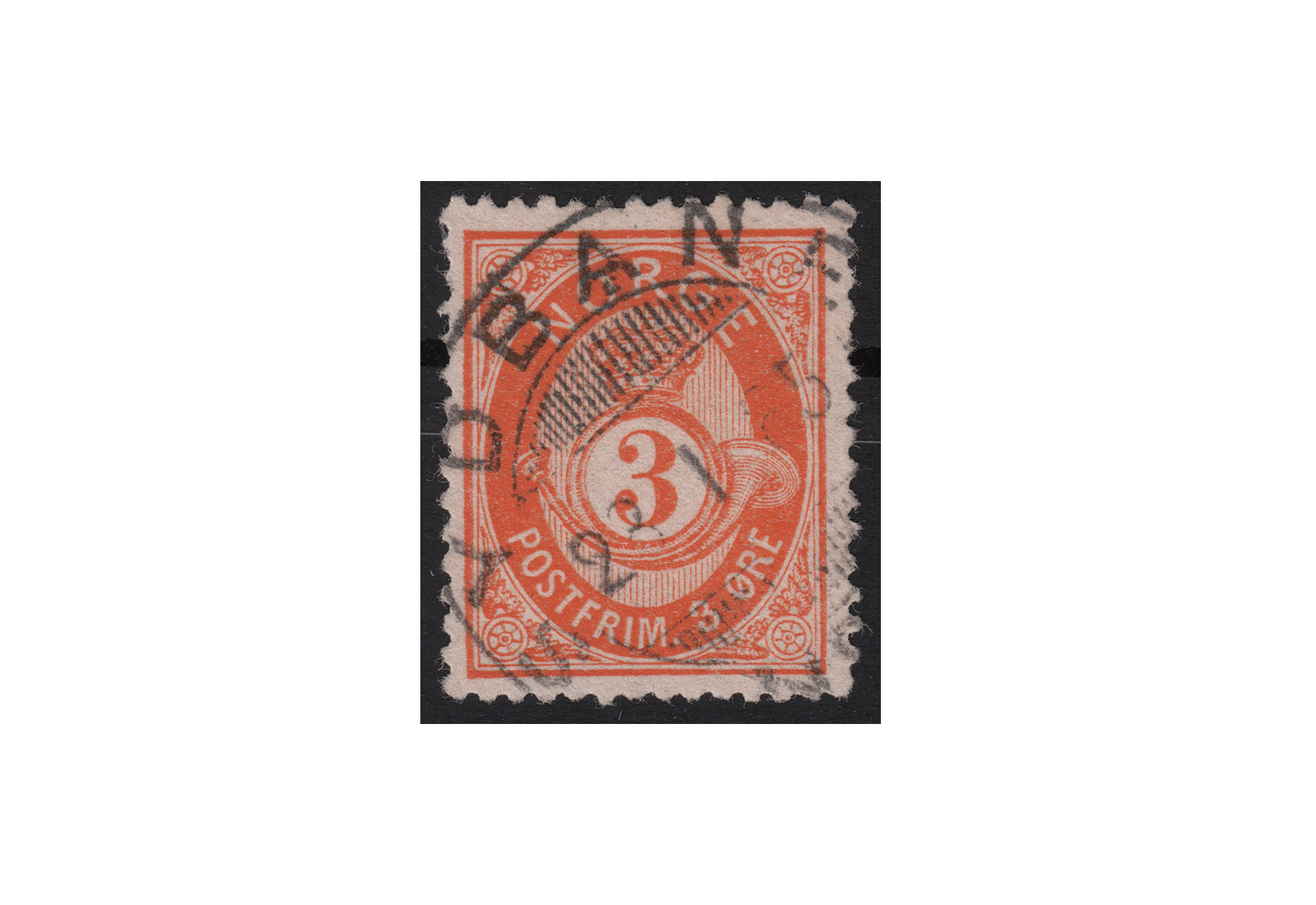 Norwegen Freimarke: Posthorn 1877/78 NOR Michel Nr. 23 gestempelt